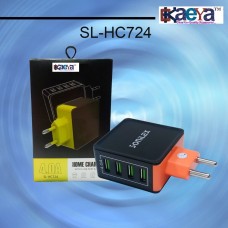 OkaeYa SL-HC724 Genuine 4.0 Amp Mobile Phone Charger With Micro USB Port (color may very)